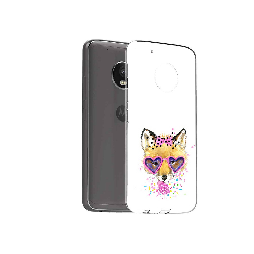 

Чехол MyPads Tocco для Motorola Moto G5 Plus лисенок с бантиком (PT67401.338.441), Прозрачный, Tocco