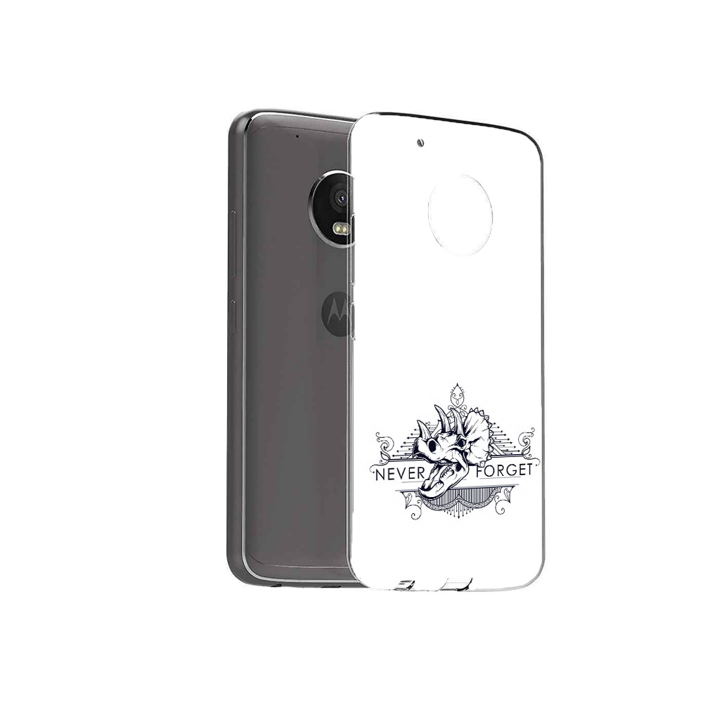 

Чехол MyPads Tocco для Motorola Moto G5 Plus логотип носорога никогда не забуду, Прозрачный, Tocco