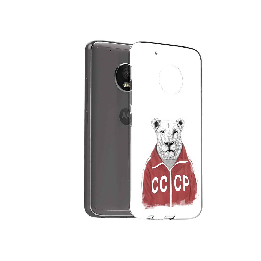 

Чехол MyPads Tocco для Motorola Moto G5 Plus львица ссср (PT67401.338.450), Прозрачный, Tocco