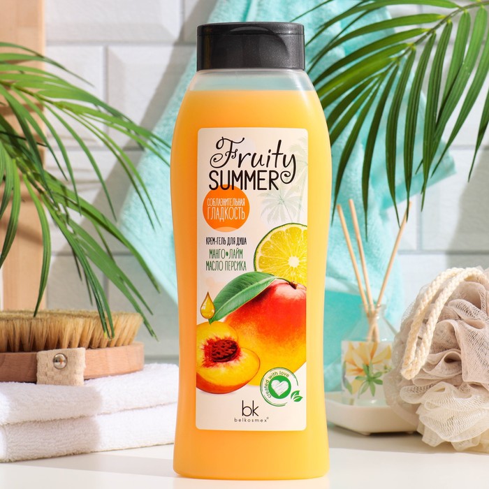 Крем-гель для душа манго лайм масло персика FRUITY SUMMER