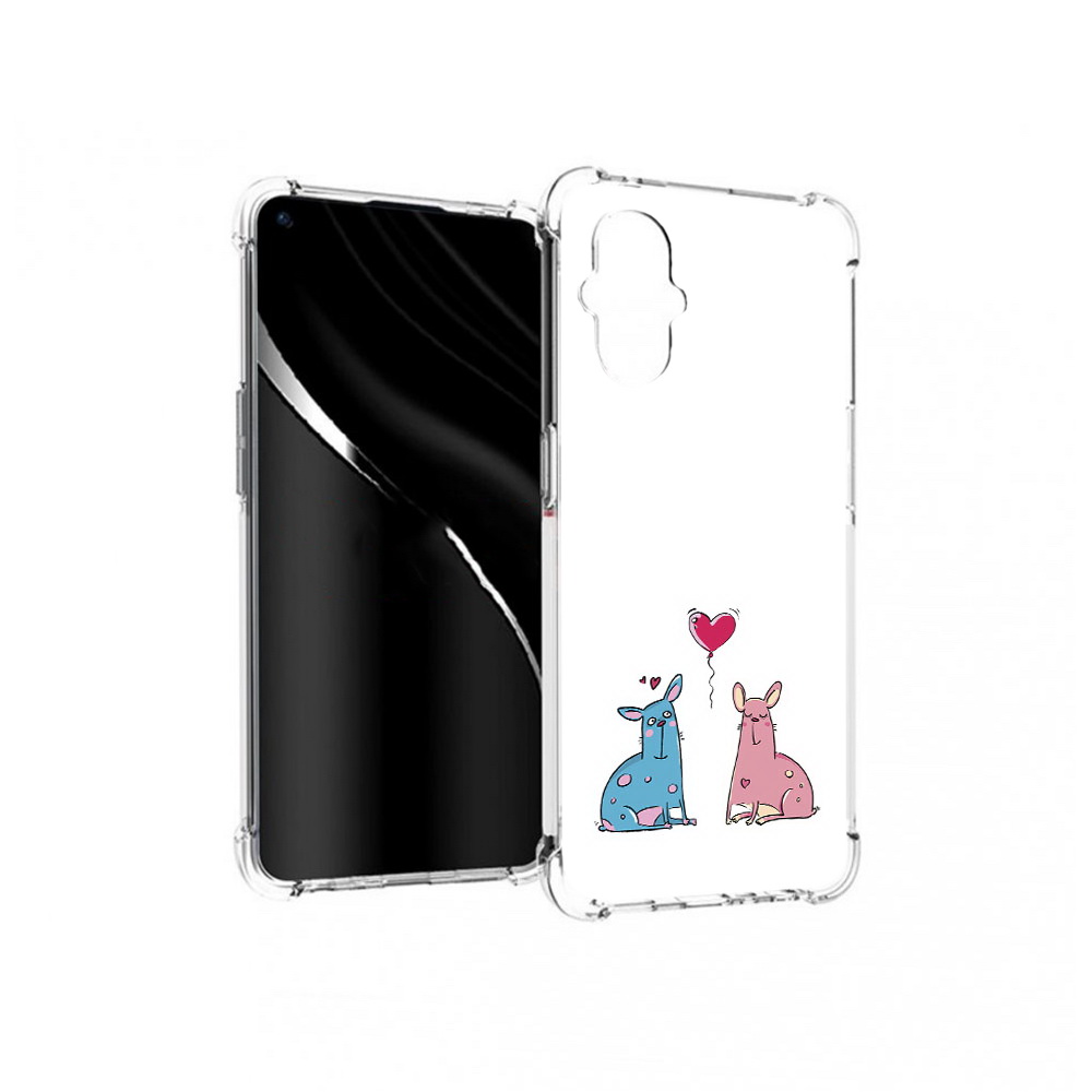 

Чехол MyPads Tocco для OnePlus Nord N20 5G Лама любовь (PT227047.135.102), Прозрачный, Tocco