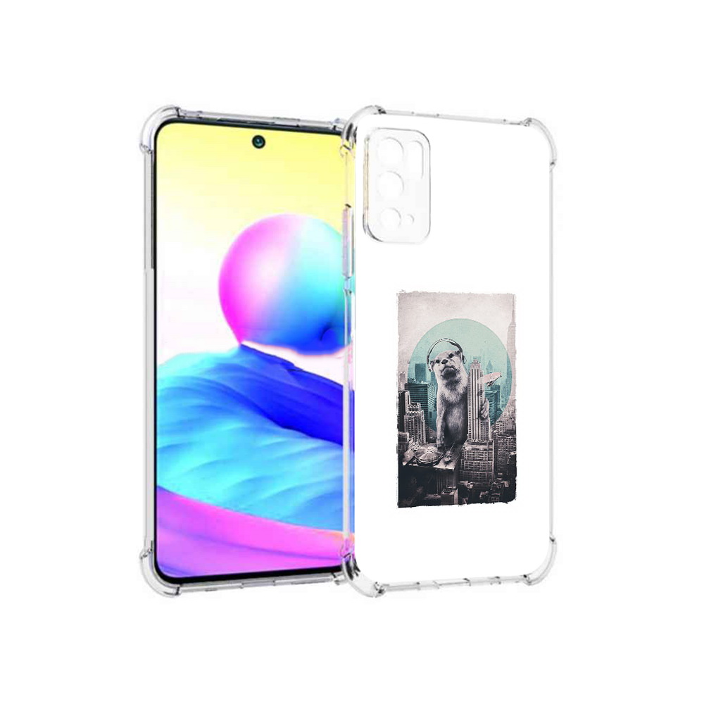 

Чехол MyPads Tocco для Xiaomi Poco M3 Pro выдра в городе, Прозрачный, Tocco