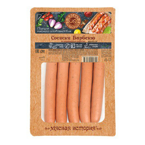 

Сосиски Мясная история Барбекю 250 г