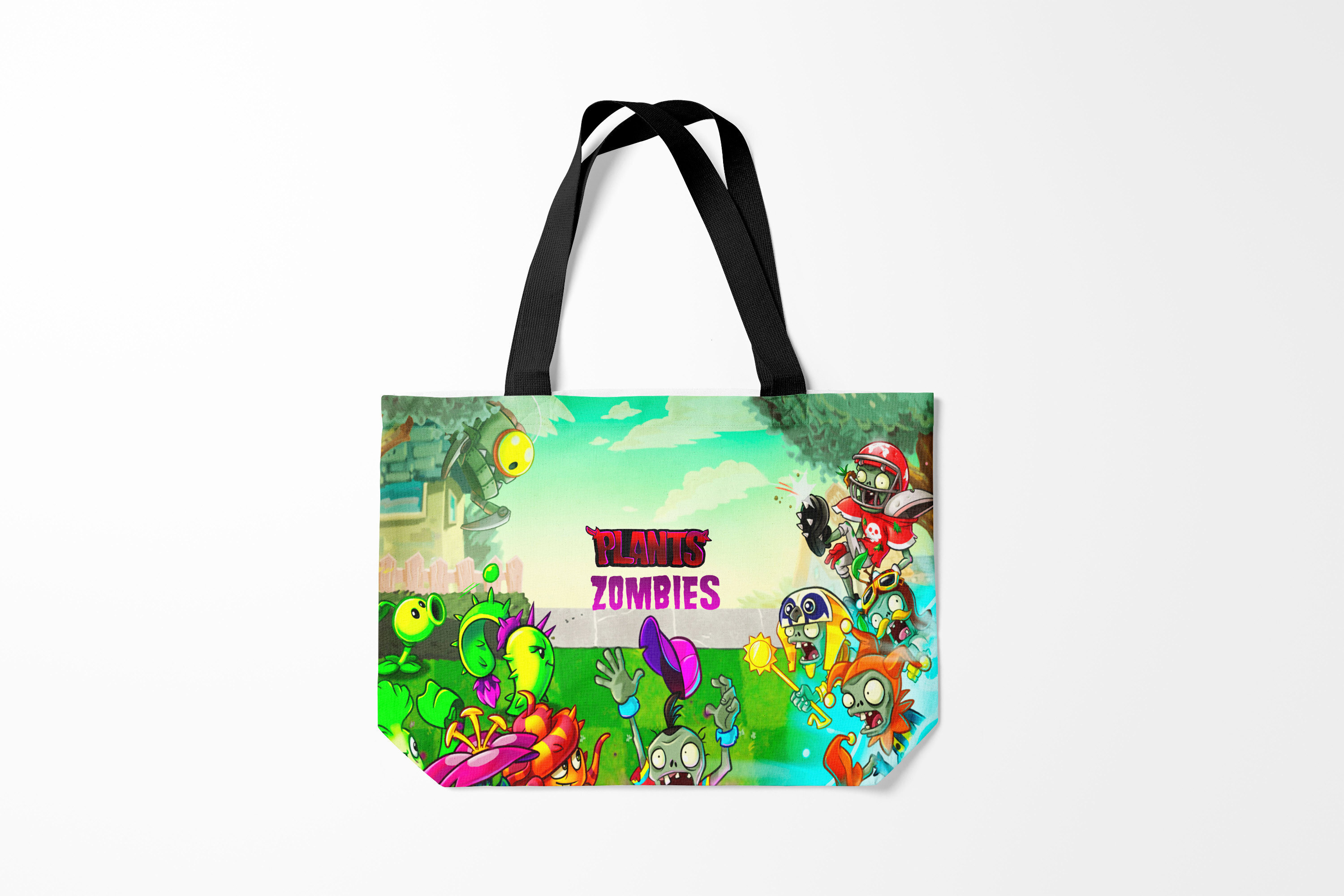 

Сумка шoппер унисекс Burnettie Plants vs. Zombies VS, зеленый, Plants vs. Zombies VS