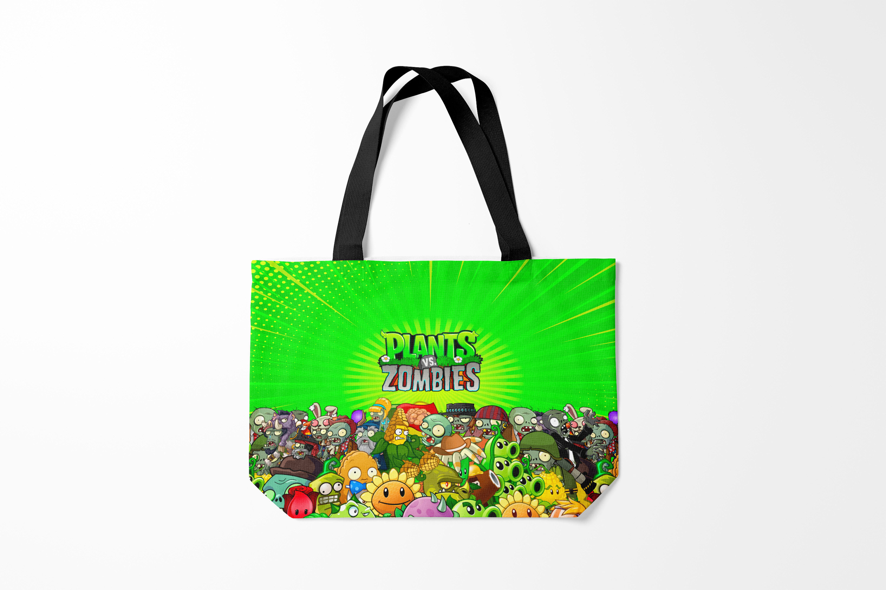 

Сумка шoппер унисекс Burnettie Plants vs. Zombies VS, зеленый, Plants vs. Zombies VS