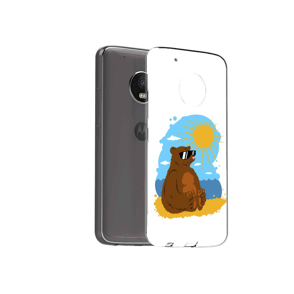 

Чехол MyPads Tocco для Motorola Moto G5 Plus медведь на чиле (PT67401.338.468), Прозрачный, Tocco