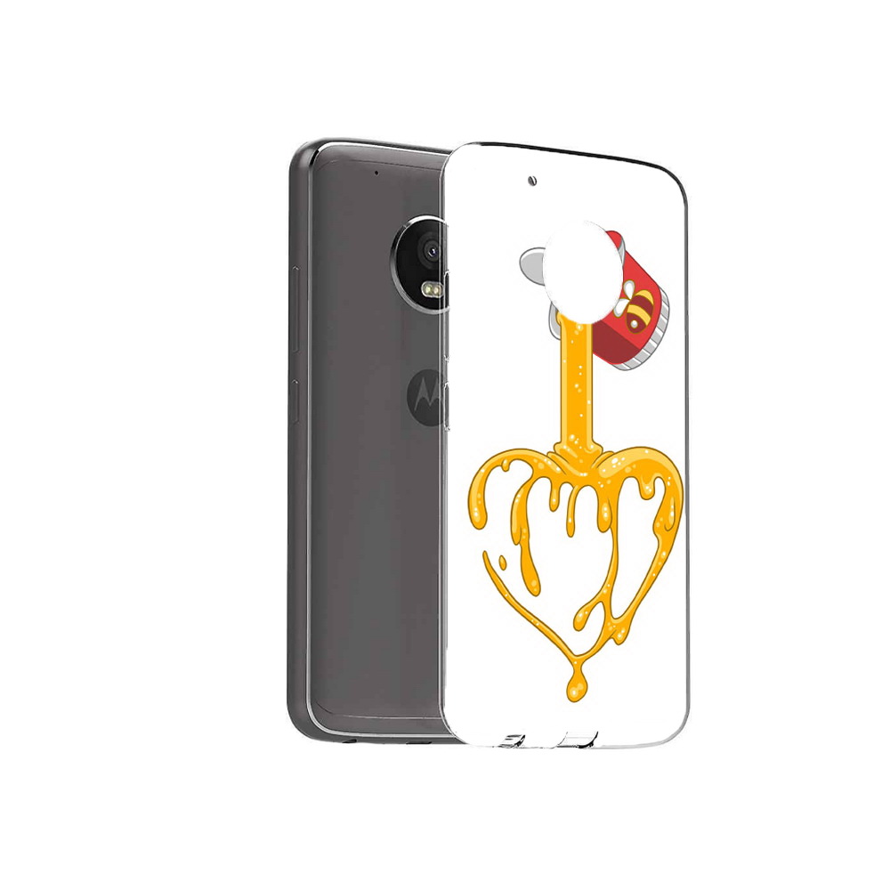 

Чехол MyPads Tocco для Motorola Moto G5 Plus медовое сердце (PT67401.338.471), Прозрачный, Tocco