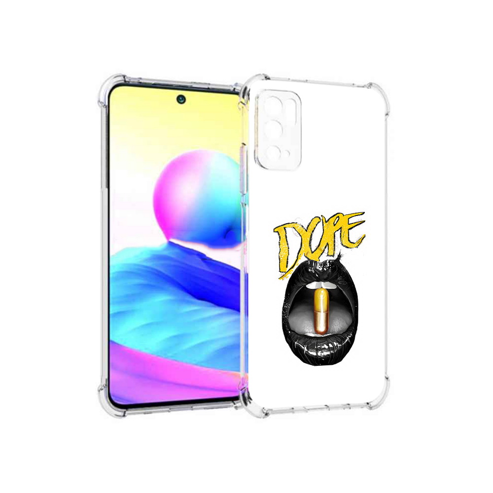 

Чехол MyPads Tocco для Xiaomi Poco M3 Pro губы, Прозрачный, Tocco