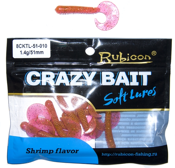 

Силиконовая приманка RUBICON Crazy Bait CKTL 1.4g, 51mm, цвет 010 (10 шт), Оранжевый, Crazy Bait CKTL