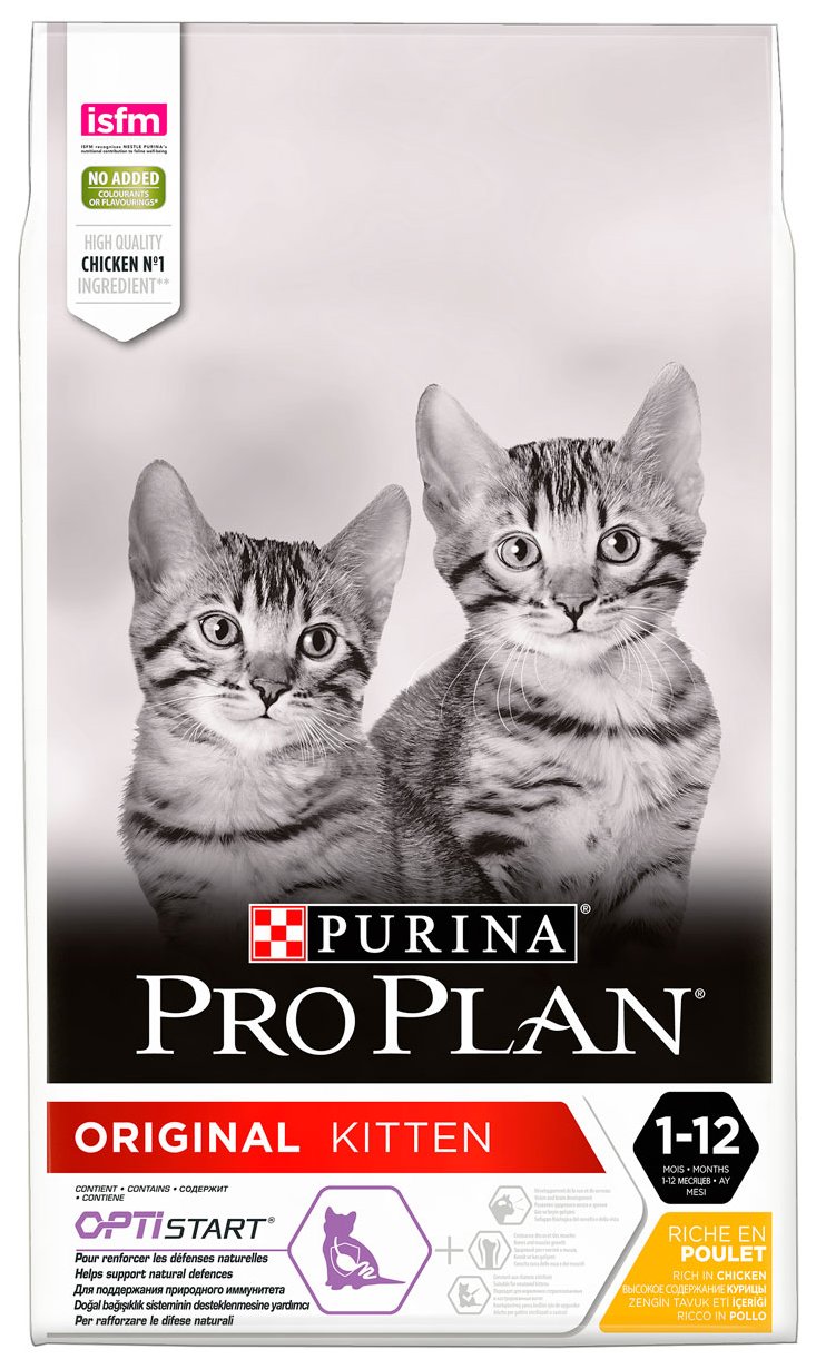 

Сухой корм для котят Pro Plan Kitten с курицей, 2 шт по 10 кг