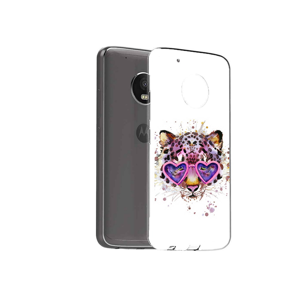 

Чехол MyPads Tocco для Motorola Moto G5 Plus модный леопард (PT67401.338.480), Прозрачный, Tocco