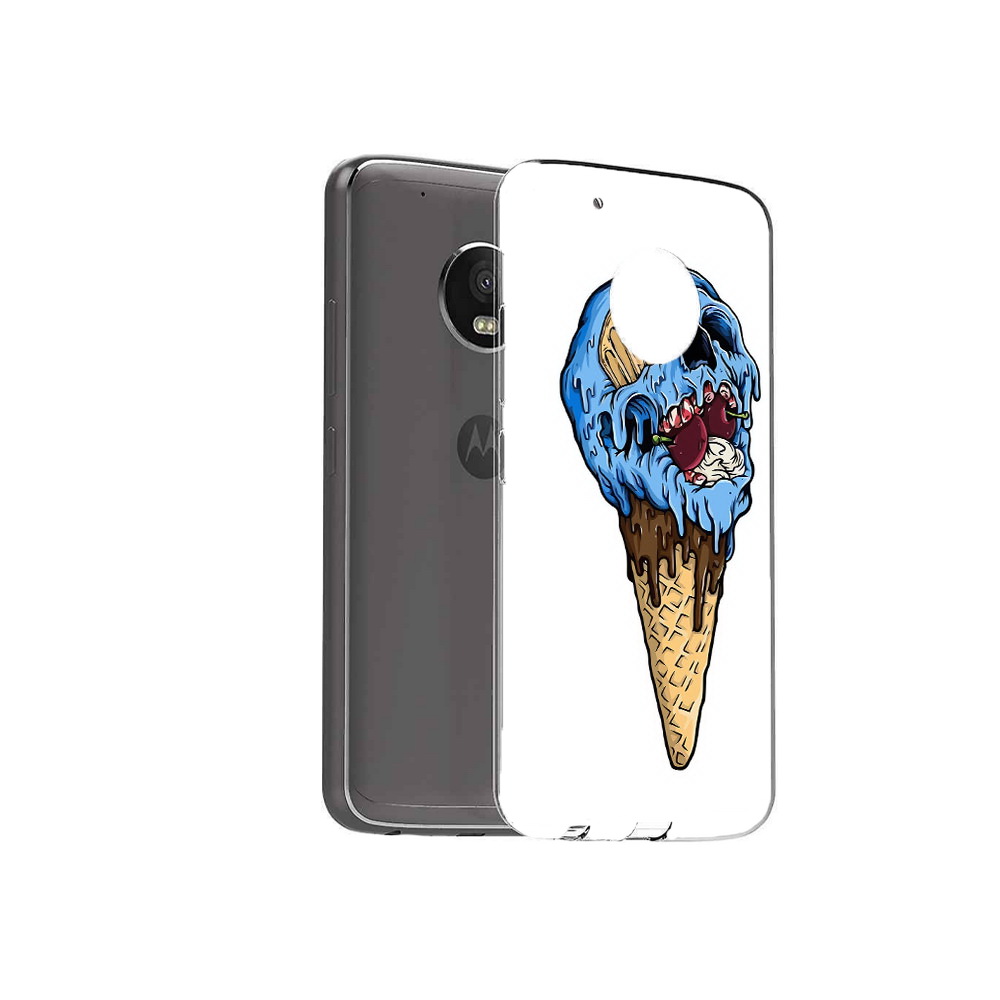 

Чехол MyPads Tocco для Motorola Moto G5 Plus мороженное череп (PT67401.338.484), Прозрачный, Tocco