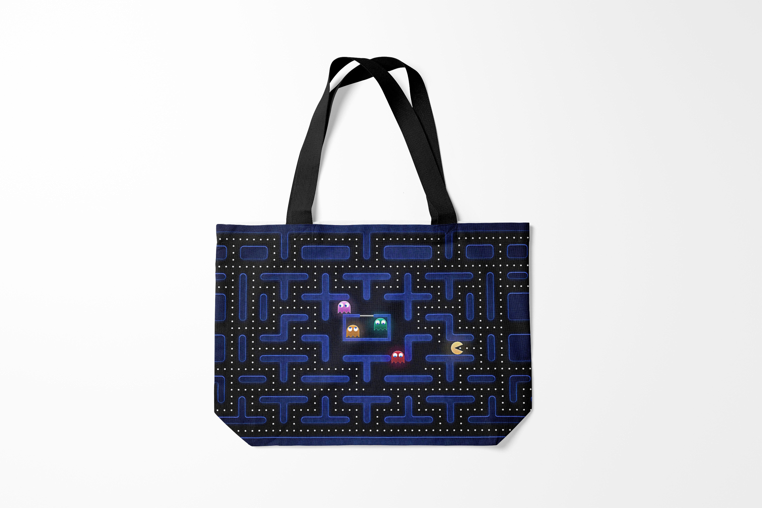 

Сумка шoппер унисекс Burnettie Pac man Pacman, черный, Pac man Pacman