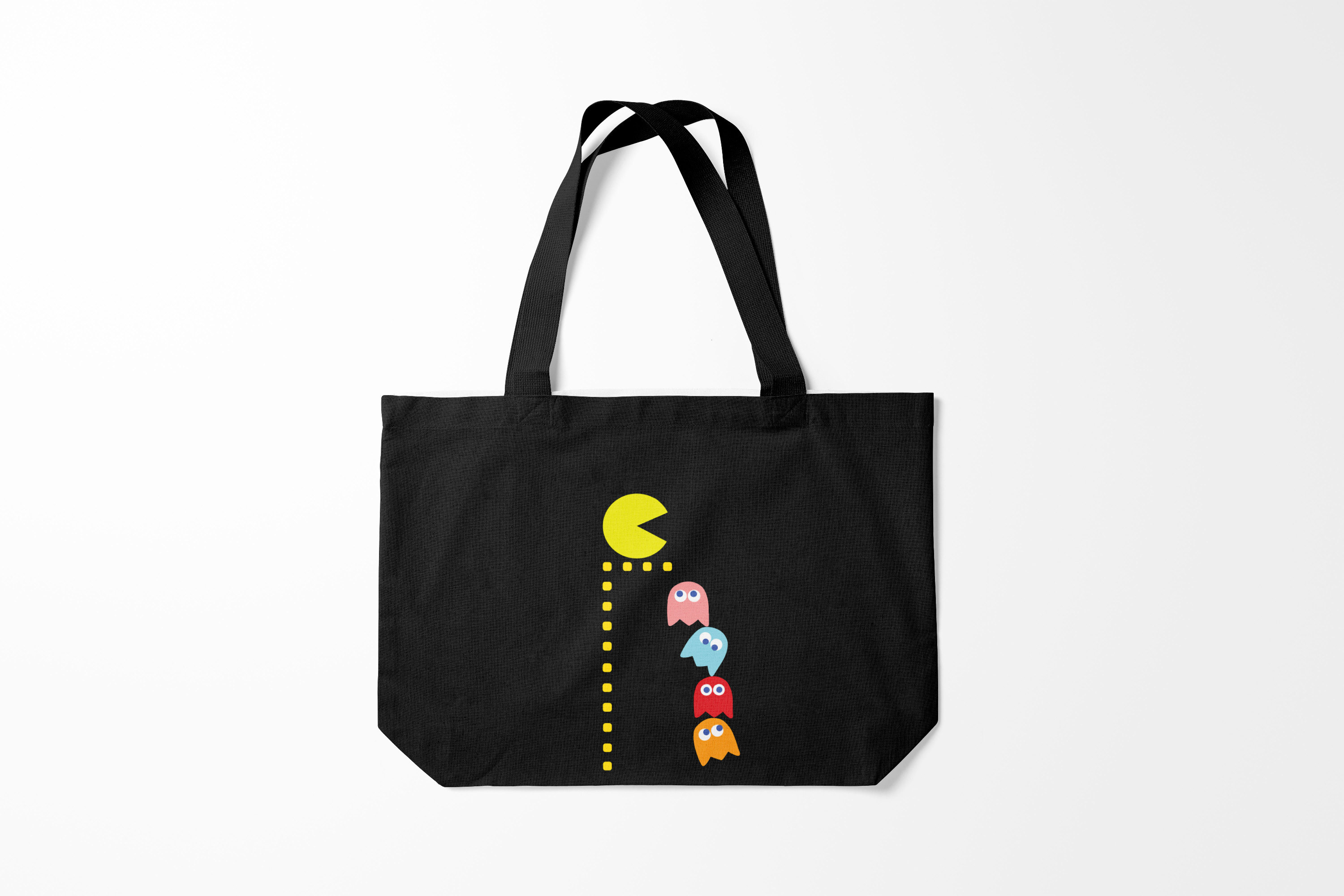 

Сумка шoппер унисекс Burnettie Pac man, черный, Pac man
