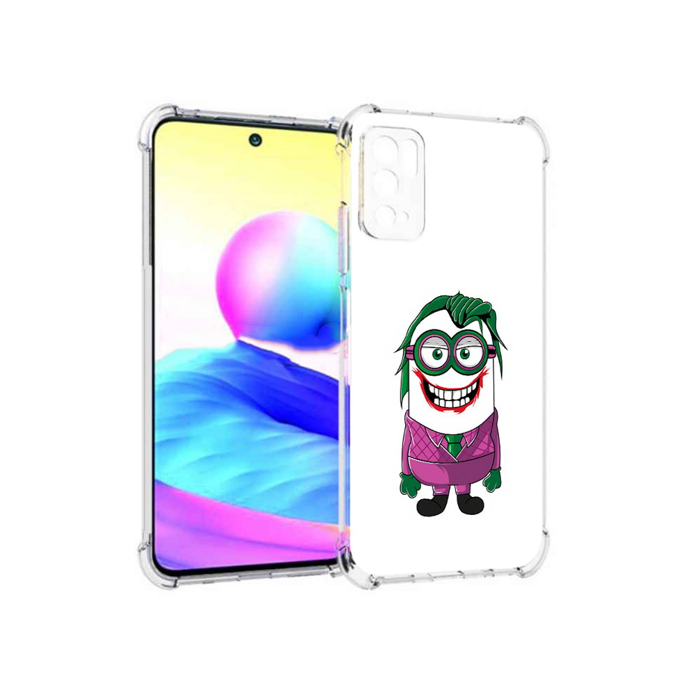 

Чехол MyPads Tocco для Xiaomi Poco M3 Pro джокер миньон, Прозрачный, Tocco