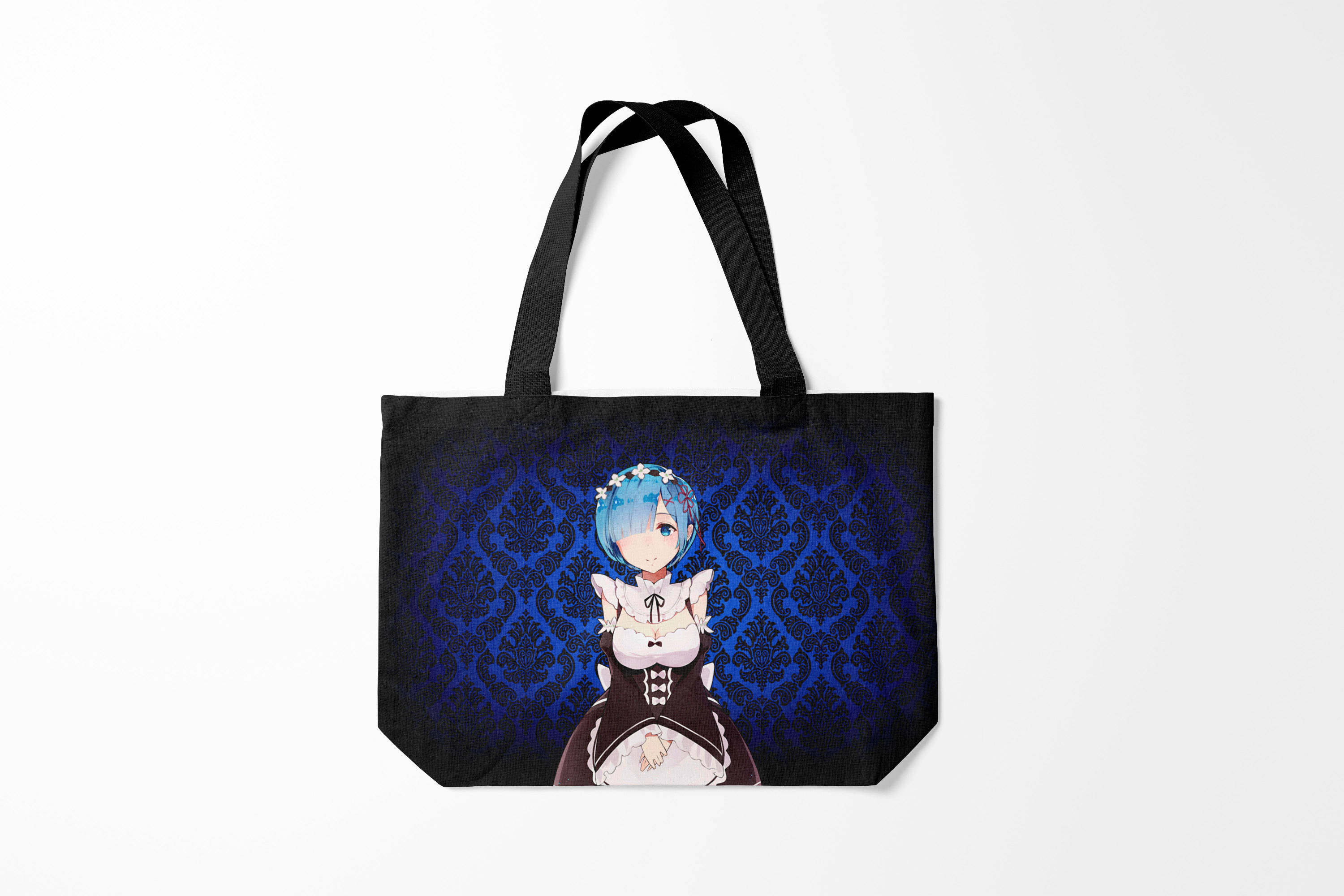 

Сумка шoппер унисекс Burnettie Re Zero, черный; синий, Re Zero