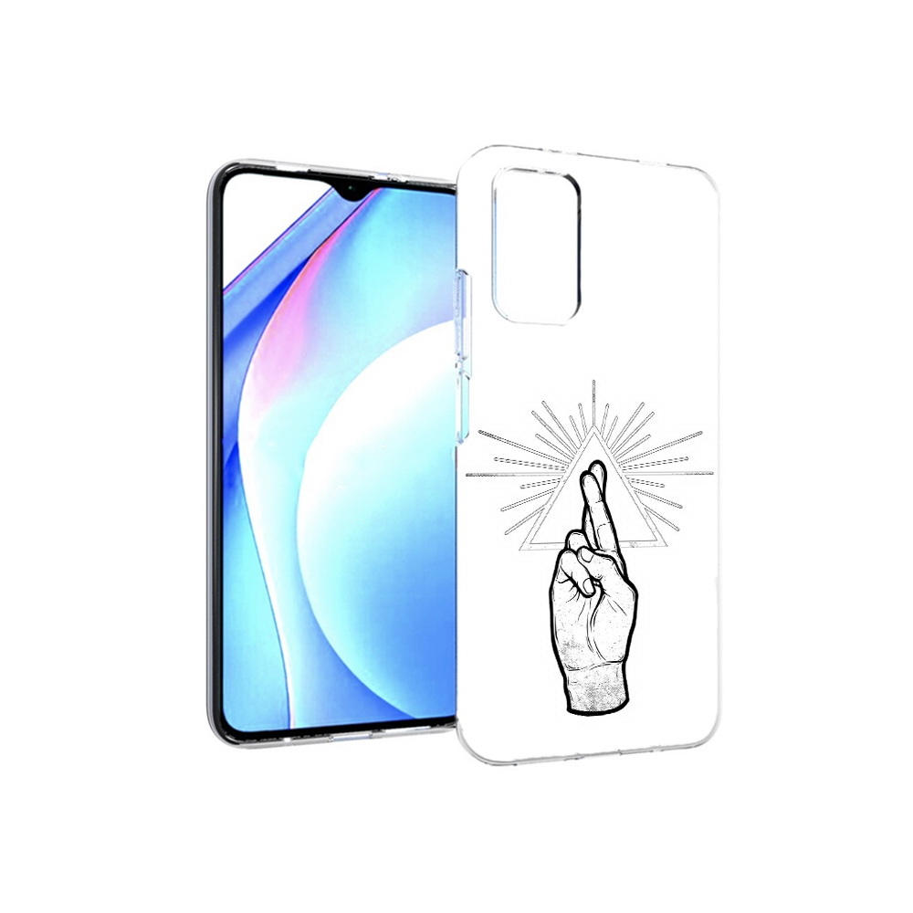 Чехол MyPads Tocco для Xiaomi Redmi 9T черно белая рука (PT226951.281.681)