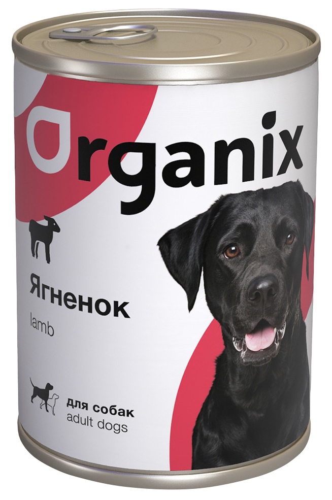 

Консервы для собак Organix с ягненок, 20 шт по 410 г