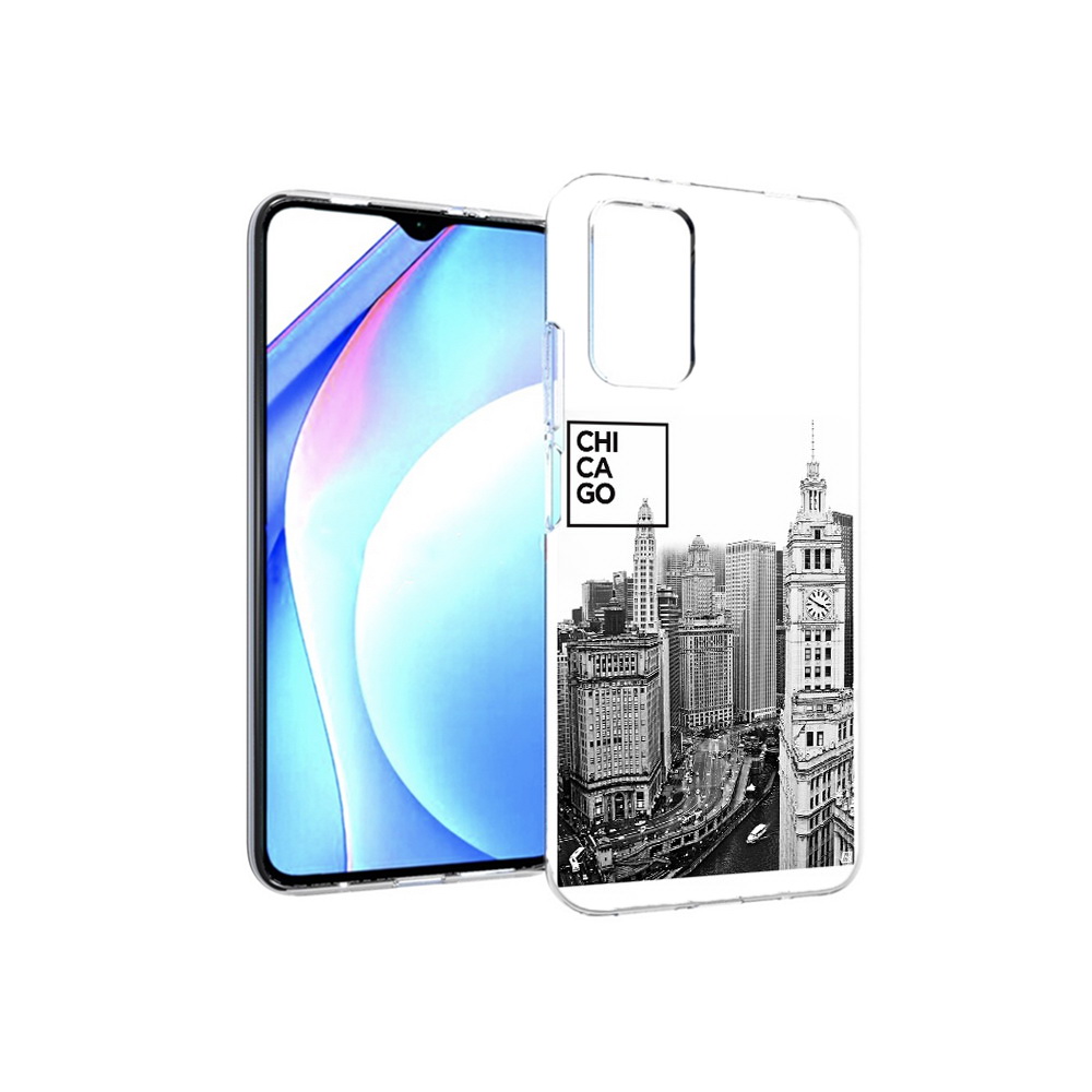 

Чехол MyPads Tocco для Xiaomi Redmi 9T черно белый чикаго (PT226951.281.689), Прозрачный, Tocco