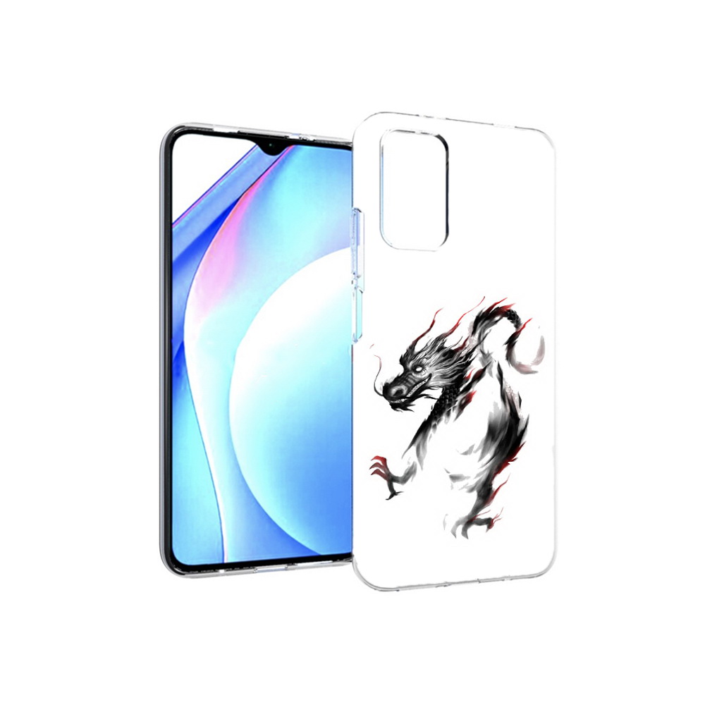 

Чехол MyPads Tocco для Xiaomi Redmi 9T черный дракон (PT226951.281.690), Прозрачный, Tocco