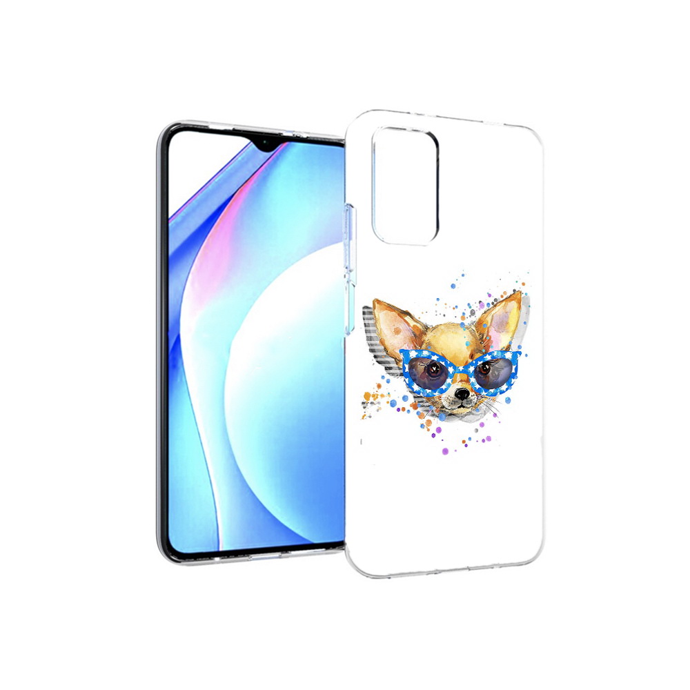 Чехол MyPads Tocco для Xiaomi Redmi 9T чихуа-хуа в очках (PT226951.281.691)