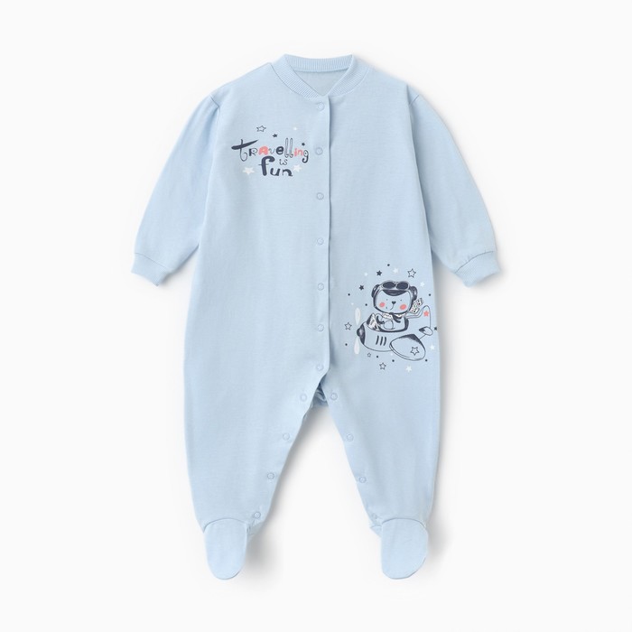 Luneva Комбинезон детский, цвет голубой, рост 80 см