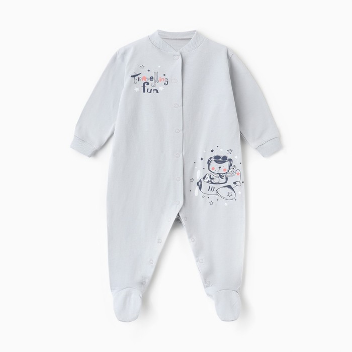 Luneva Комбинезон детский, цвет серый, рост 80 см