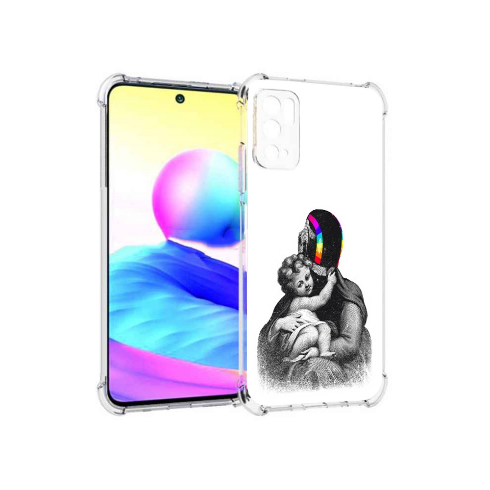 

Чехол MyPads Tocco для Xiaomi Poco M3 Pro защитник в шлеме, Прозрачный, Tocco