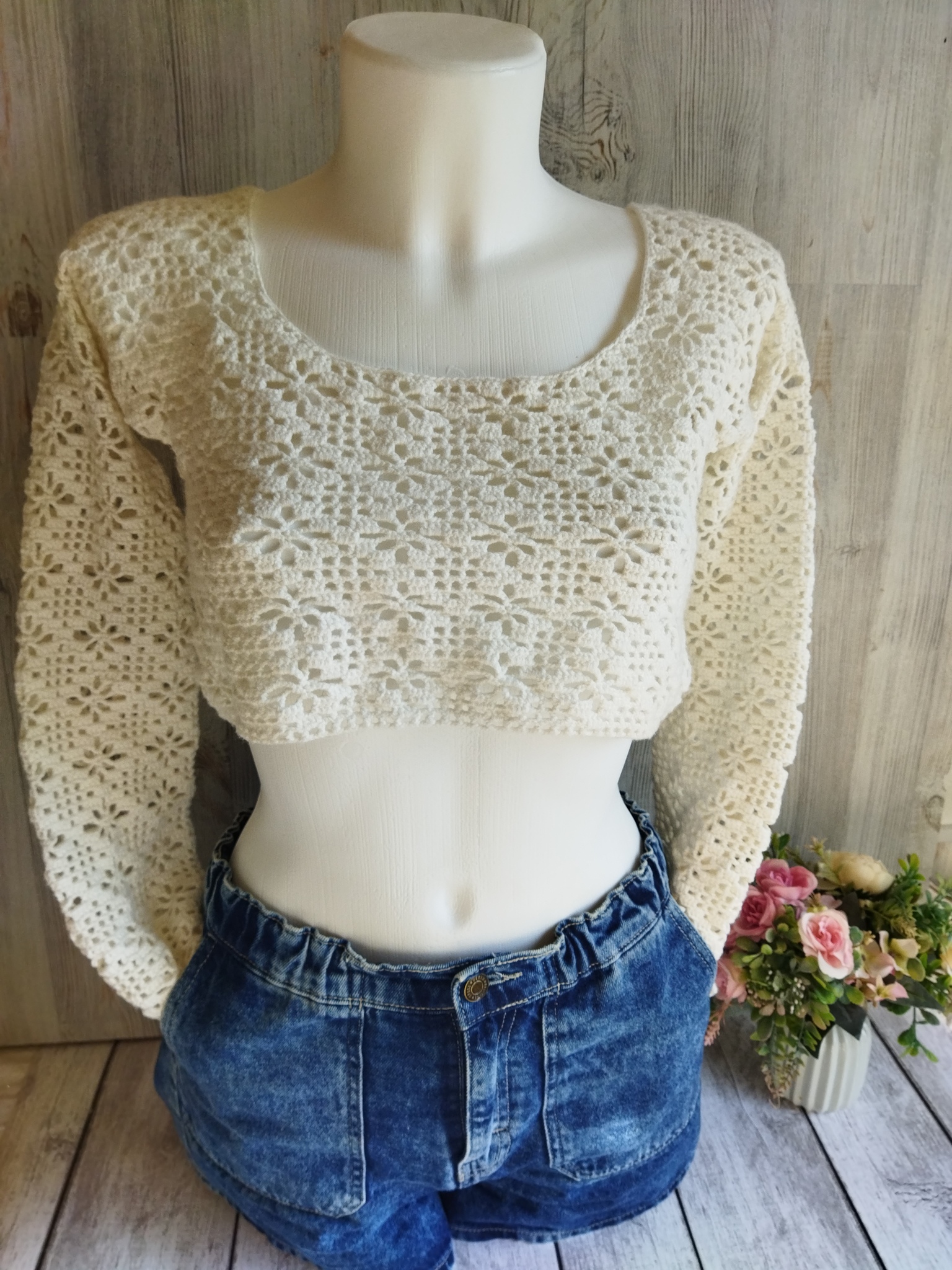 

Топ женский ItsMe Knitwear ZO-302-1 белый 42-46 RU, ZO-302-1