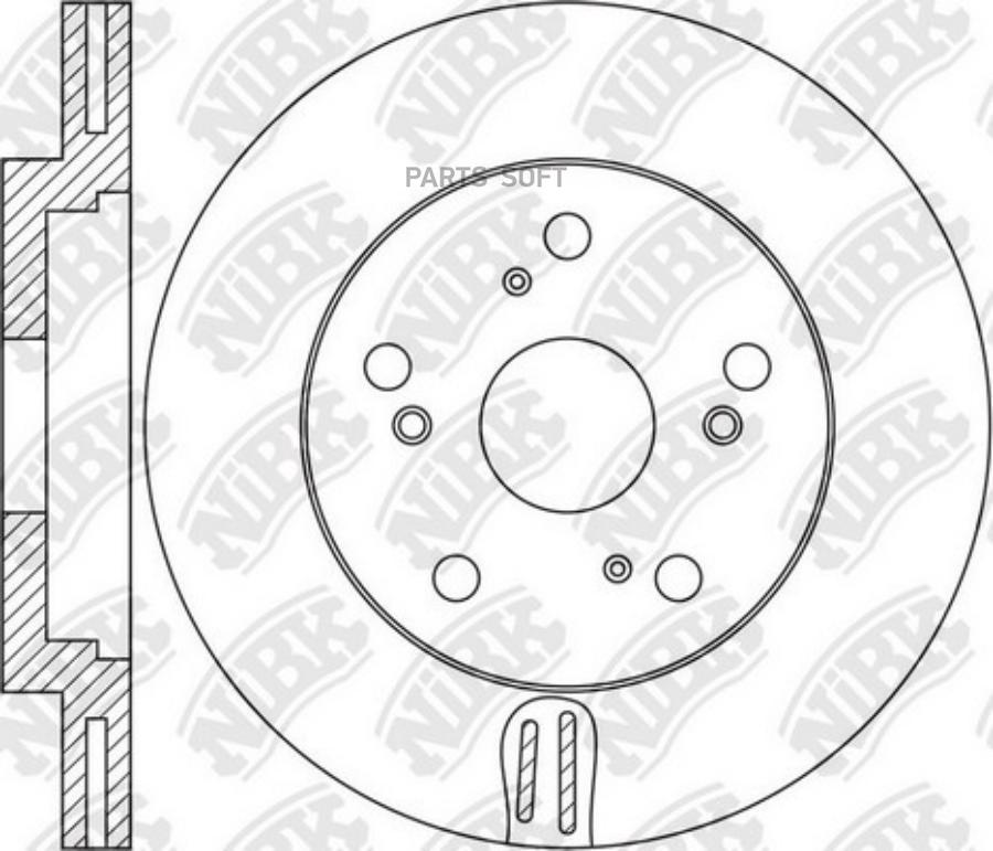

Тормозной диск NiBK rn1663