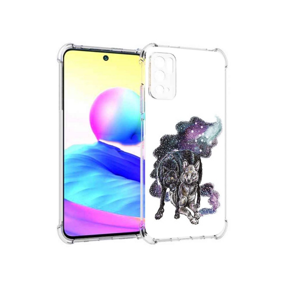 

Чехол MyPads Tocco для Xiaomi Poco M3 Pro звездные волки, Прозрачный, Tocco