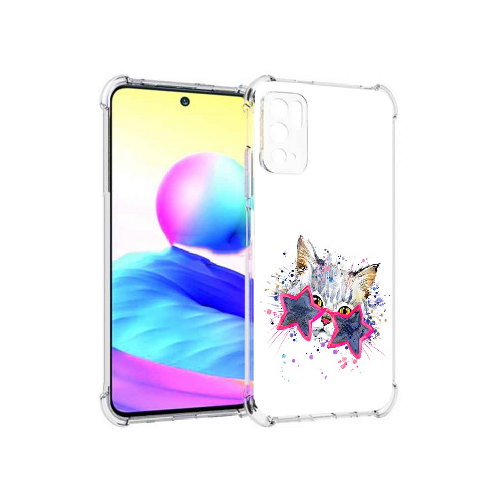 

Чехол MyPads Tocco для Xiaomi Poco M3 Pro звездные очки, Прозрачный, Tocco