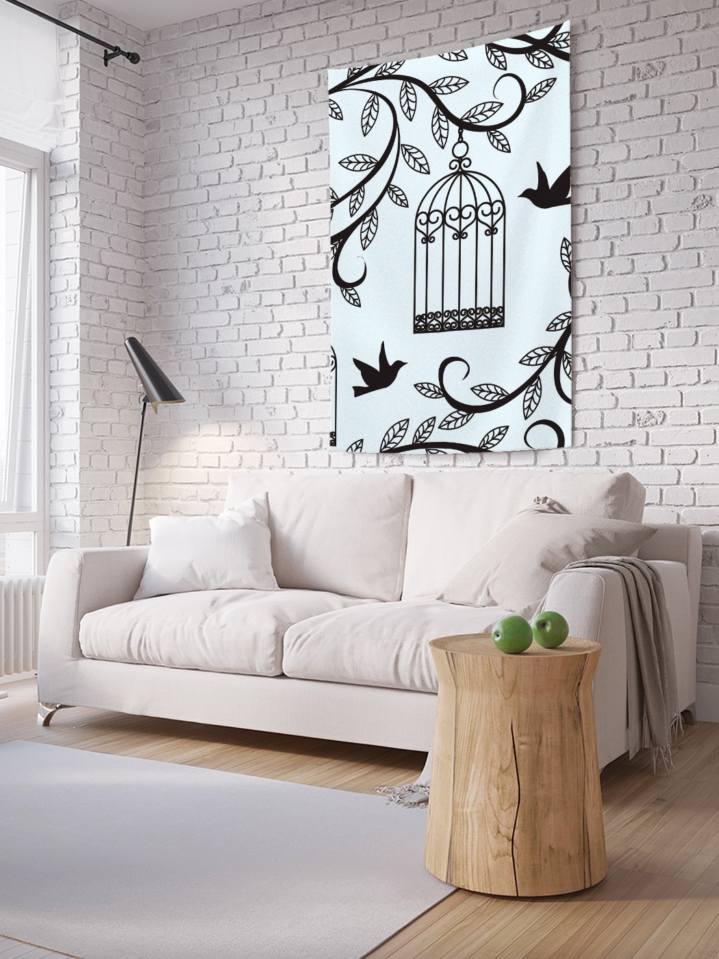 

Вертикальное фотопанно на стену JoyArty Птицы гости 150x200 см, Птицы гости