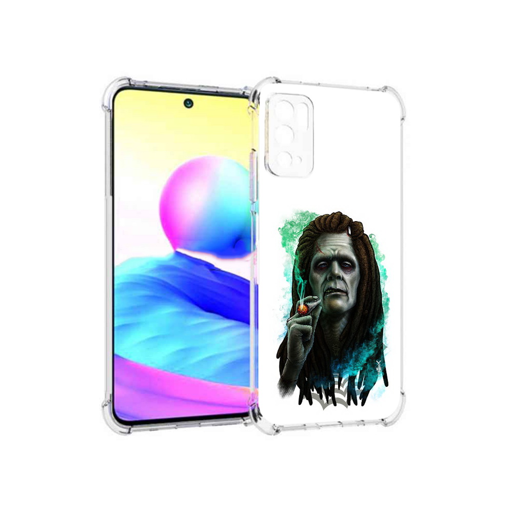 

Чехол MyPads Tocco для Xiaomi Poco M3 Pro зеленый мужчина с сигаретой, Прозрачный, Tocco