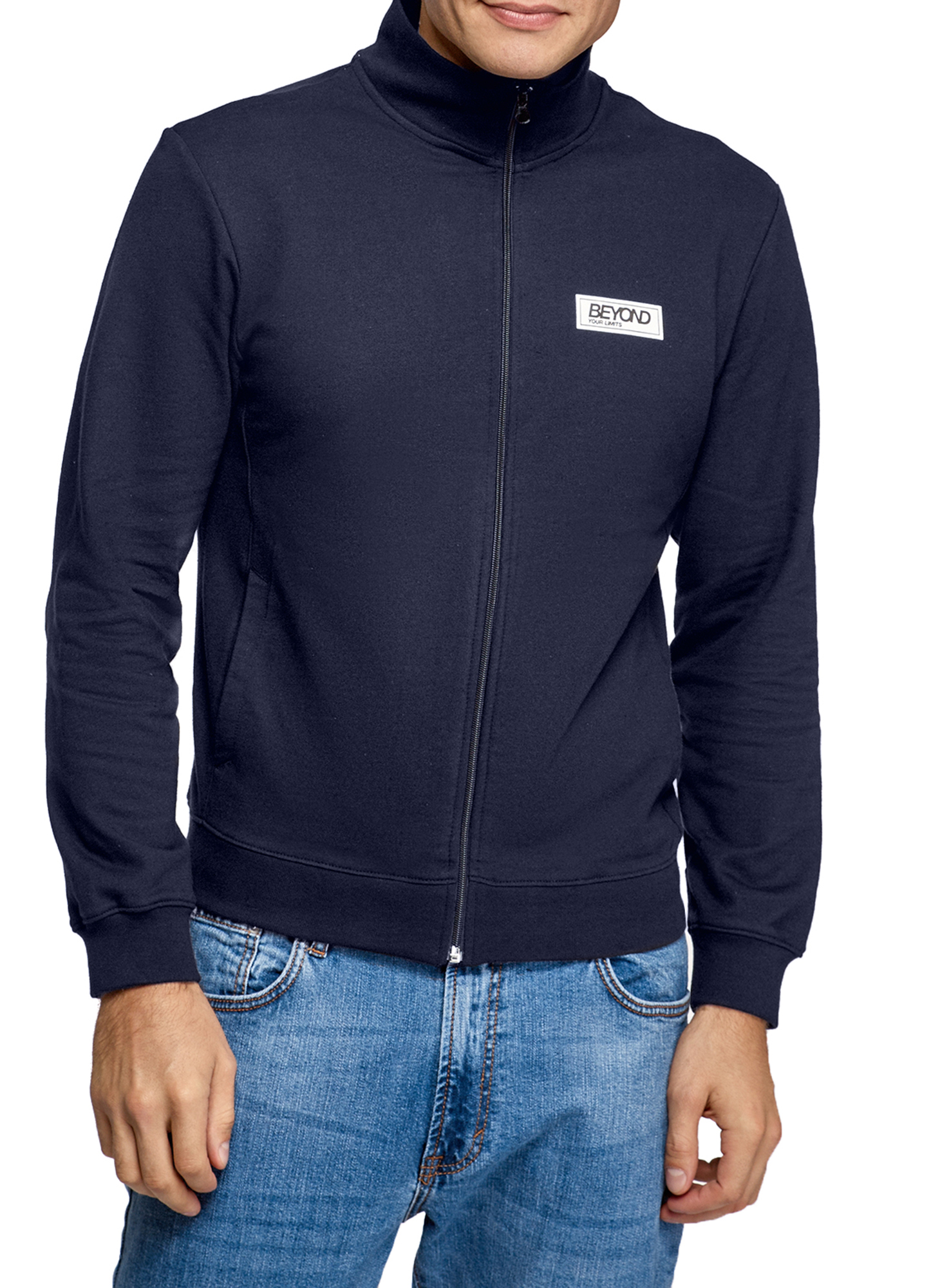 

Олимпийка мужская oodji 5L125006I-1 синяя 2XL, 5L125006I-1