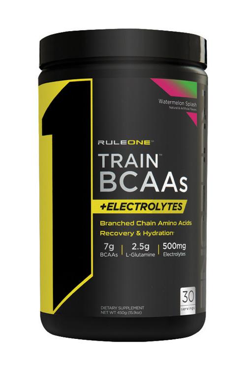 фото Аминокислоты rule one train bcaa + electrolytes "арбузный всплеск" (432 г) rule one proteins