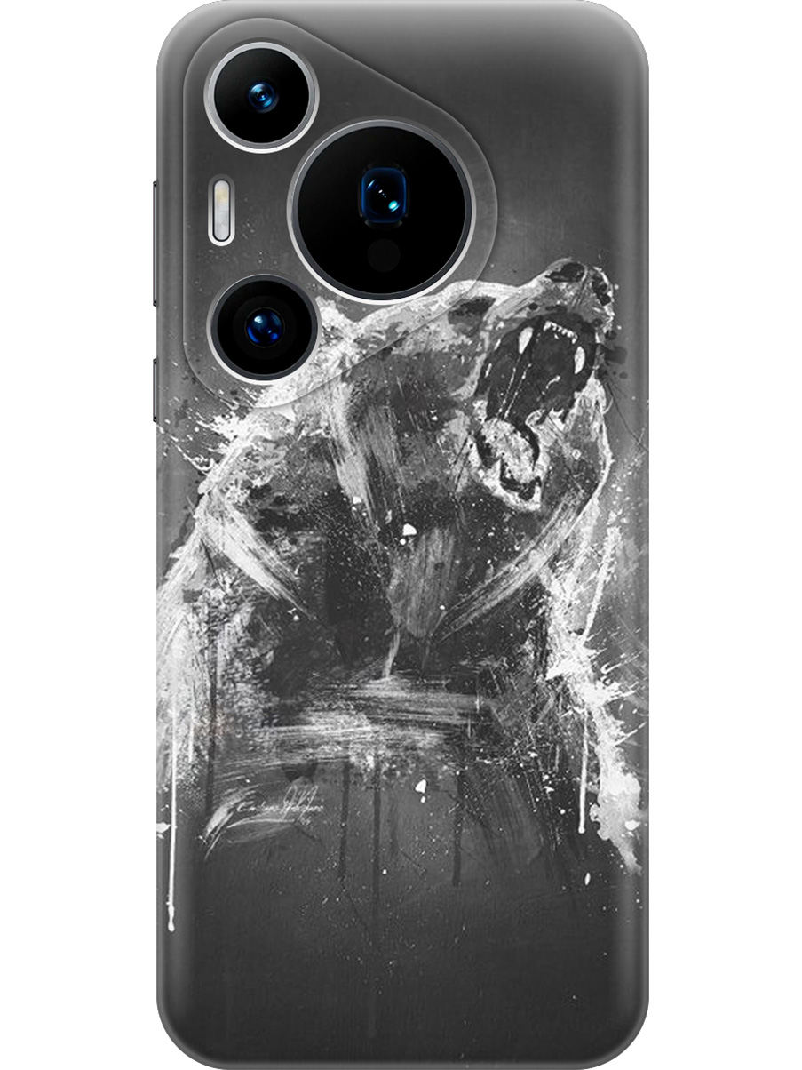 

Силиконовый чехол на Huawei Pura 70 Pro / 70 Pro+ с принтом "Разъяренный медведь", Прозрачный;коричневый;серый;черный, 782625213