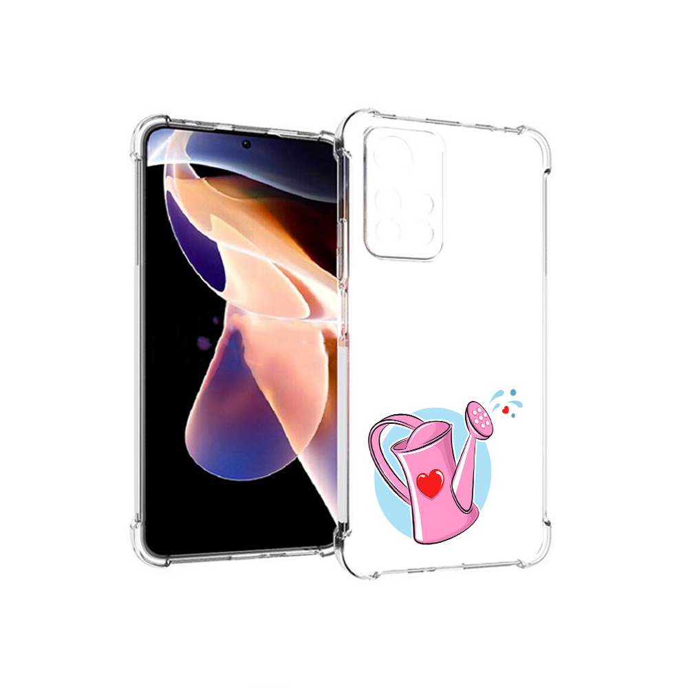 

Чехол MyPads Tocco для Xiaomi Redmi Note 11 Pro Лейка любви 14 февраля (PT224811.282.103), Прозрачный, Tocco