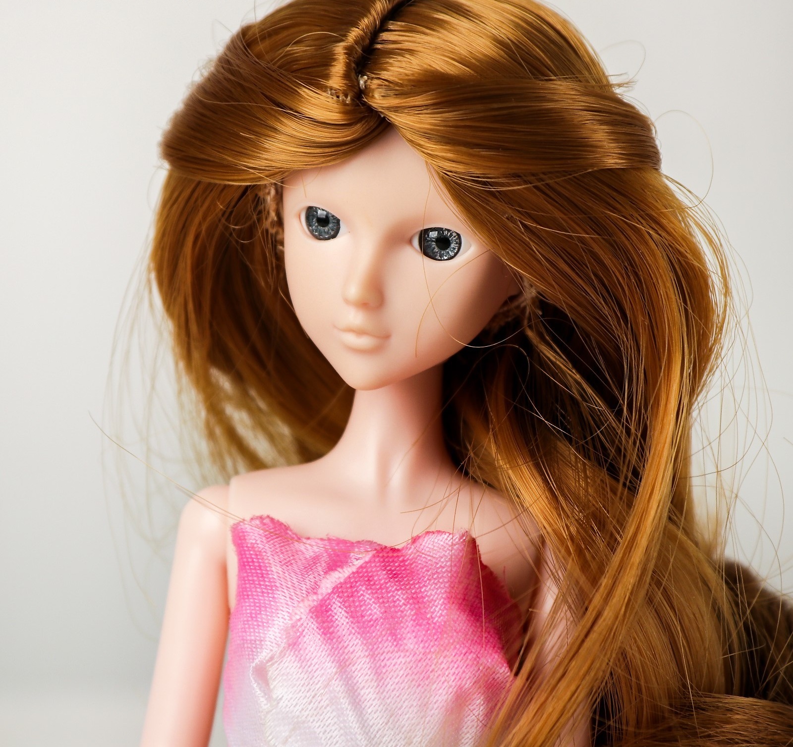 фото Волосы для кукол "волнистые с хвостиком" размер маленький, цвет 16а sima-land