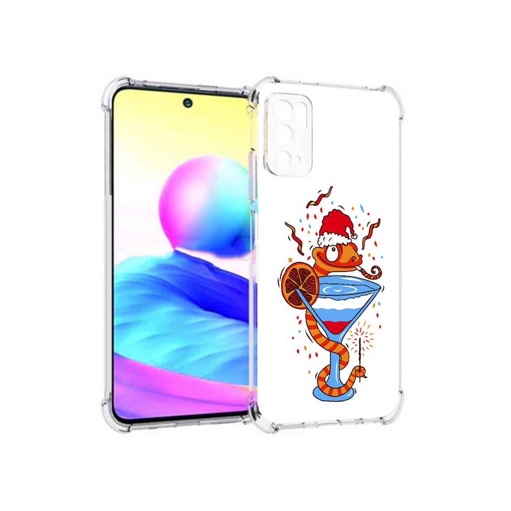 

Чехол MyPads Tocco для Xiaomi Poco M3 Pro змейка, Прозрачный, Tocco