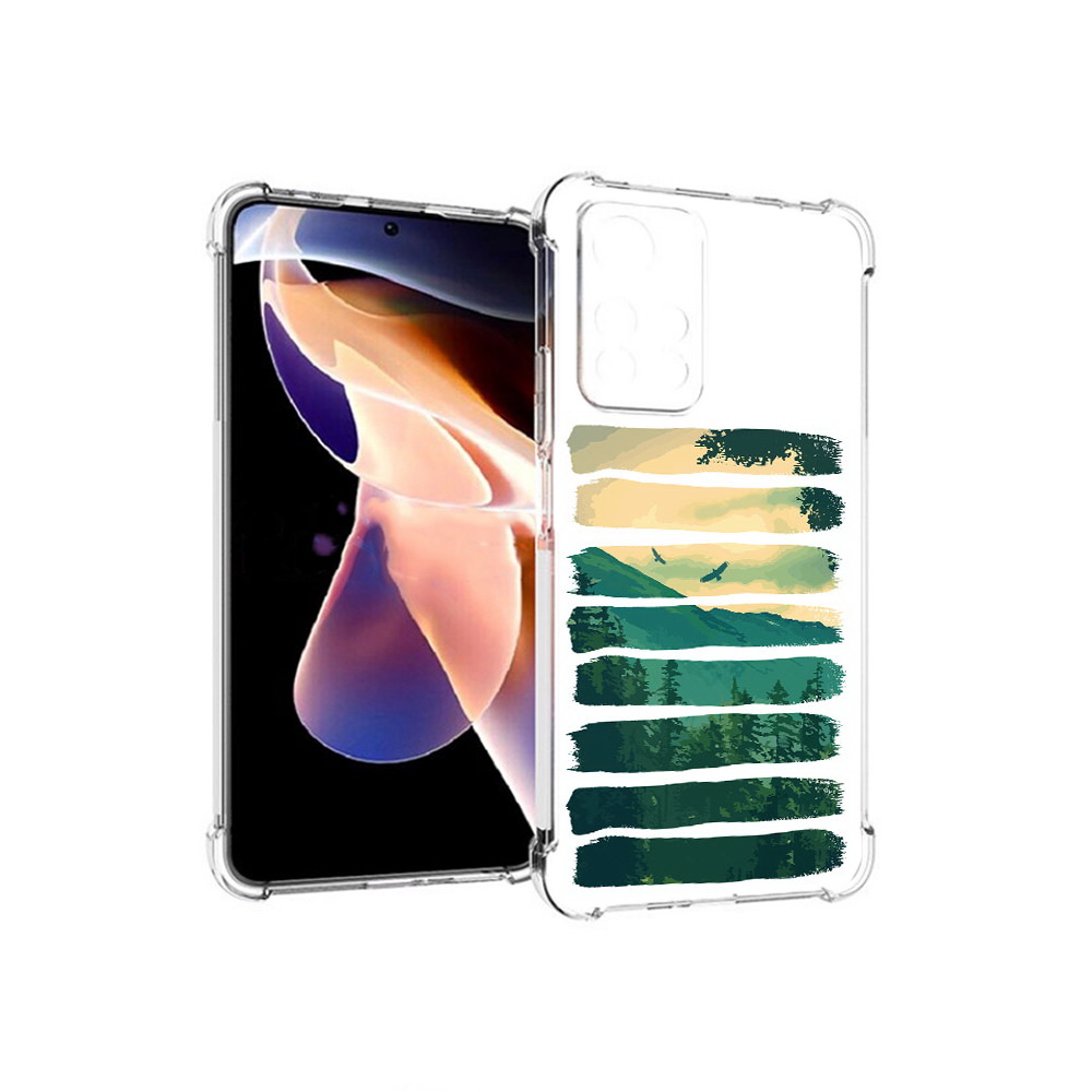 

Чехол MyPads Tocco для Xiaomi Redmi Note 11 Pro Лесная чаща (PT224811.282.107), Прозрачный, Tocco