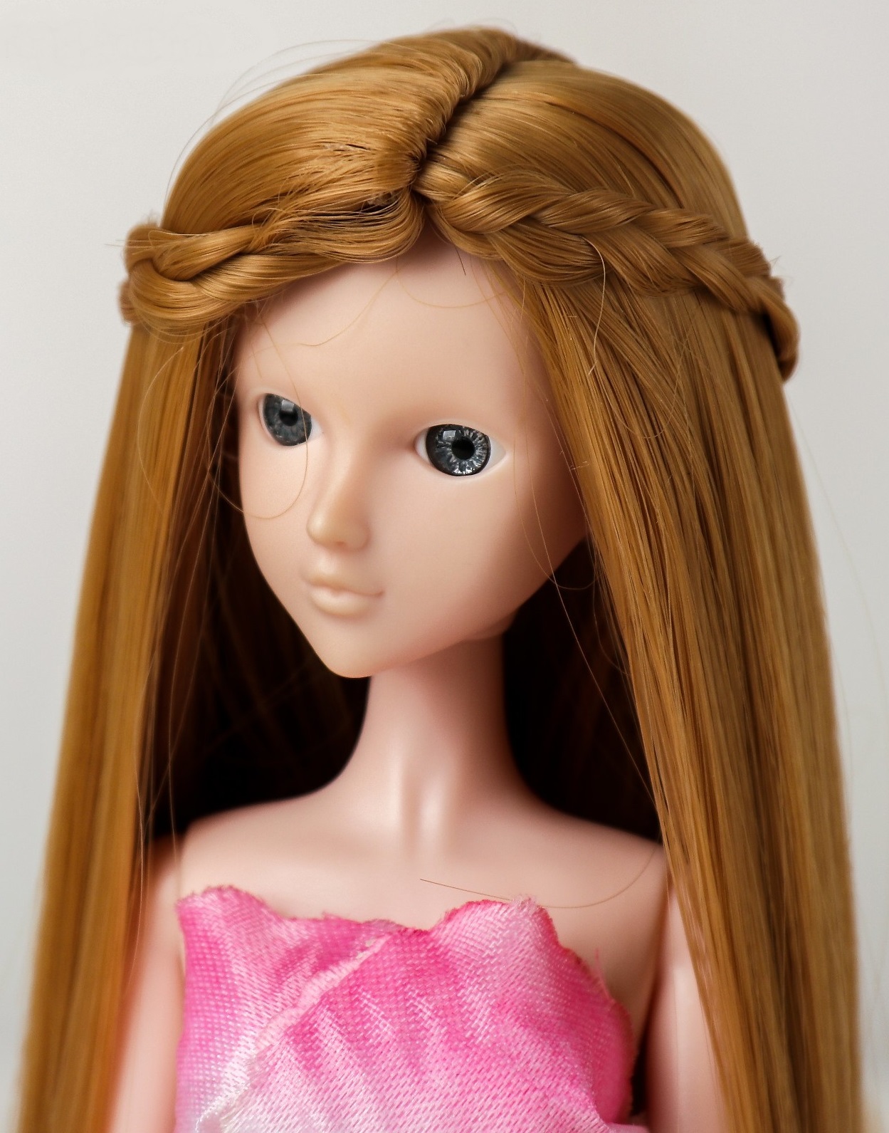 фото Волосы для кукол "прямые с косичками" размер маленький, цвет 27 sima-land
