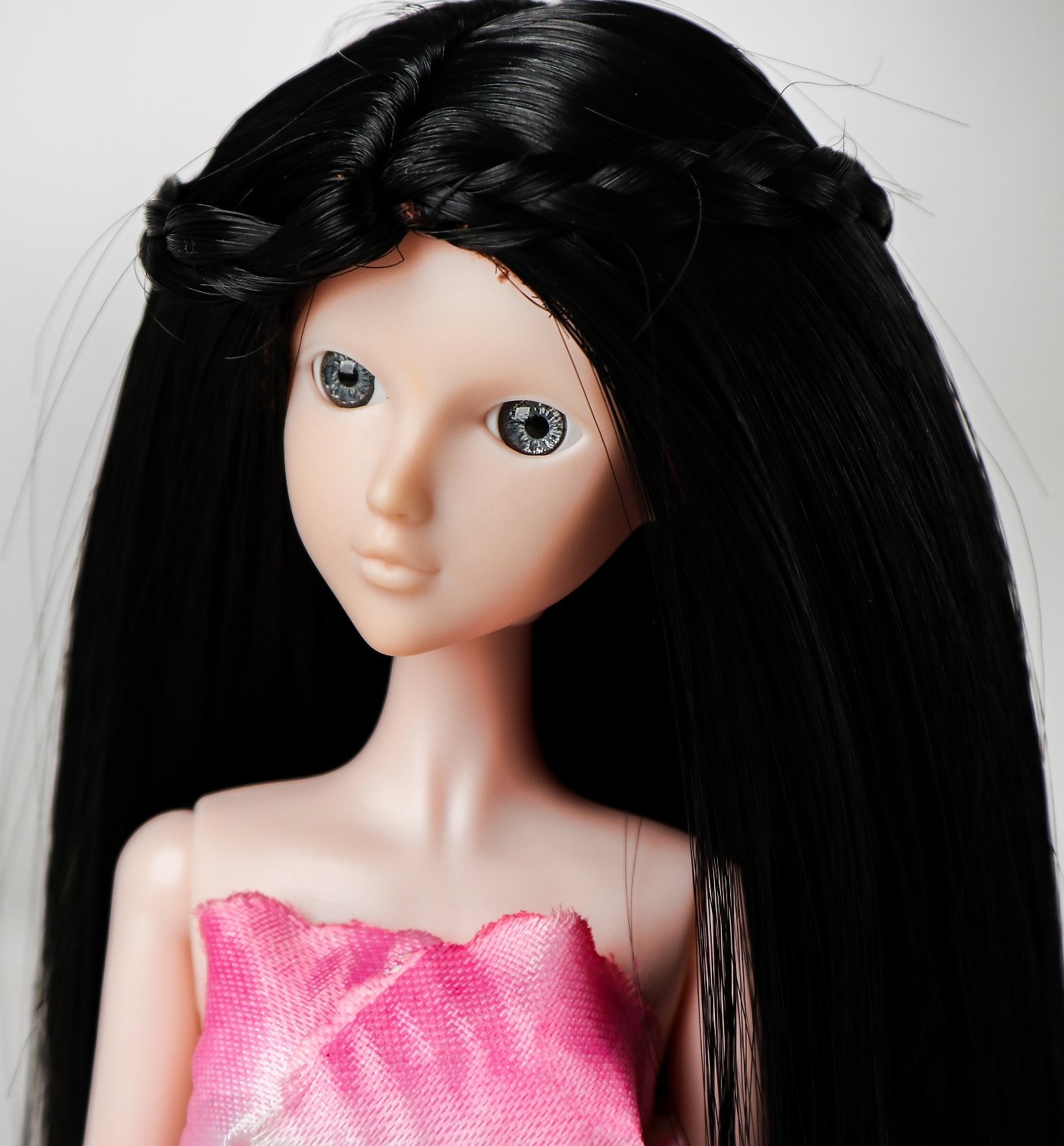 фото Волосы для кукол "прямые с косичками" размер маленький, цвет 1 sima-land
