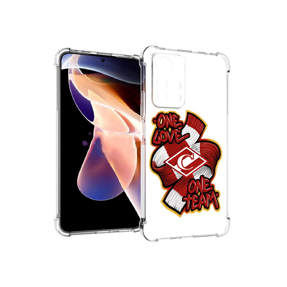 

Чехол MyPads Tocco для Xiaomi Redmi Note 11 Pro Одна любовь-Спартак (PT224811.282.126), Прозрачный, Tocco