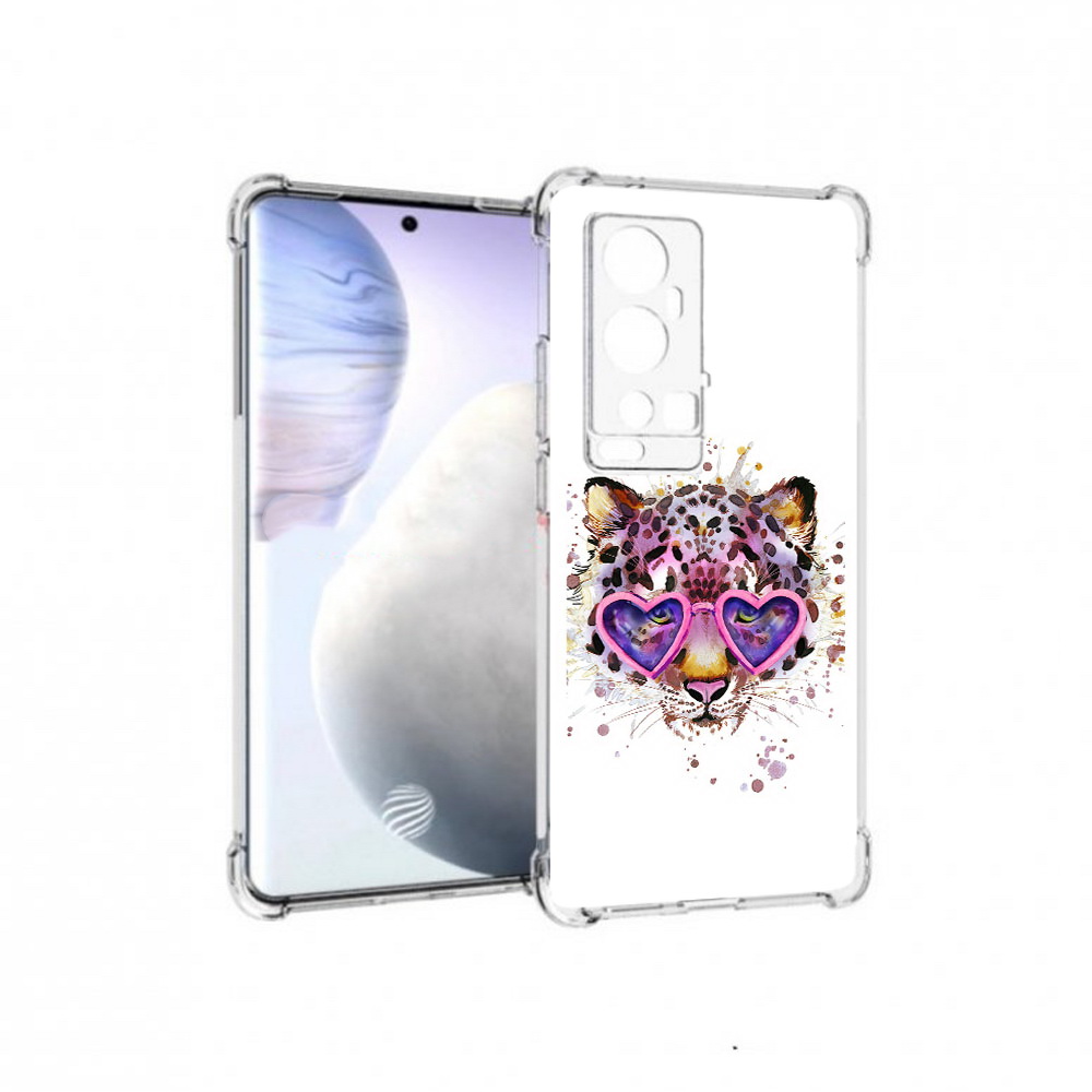 

Чехол MyPads Tocco для Vivo X60 Pro Plus модный леопард, Прозрачный, Tocco