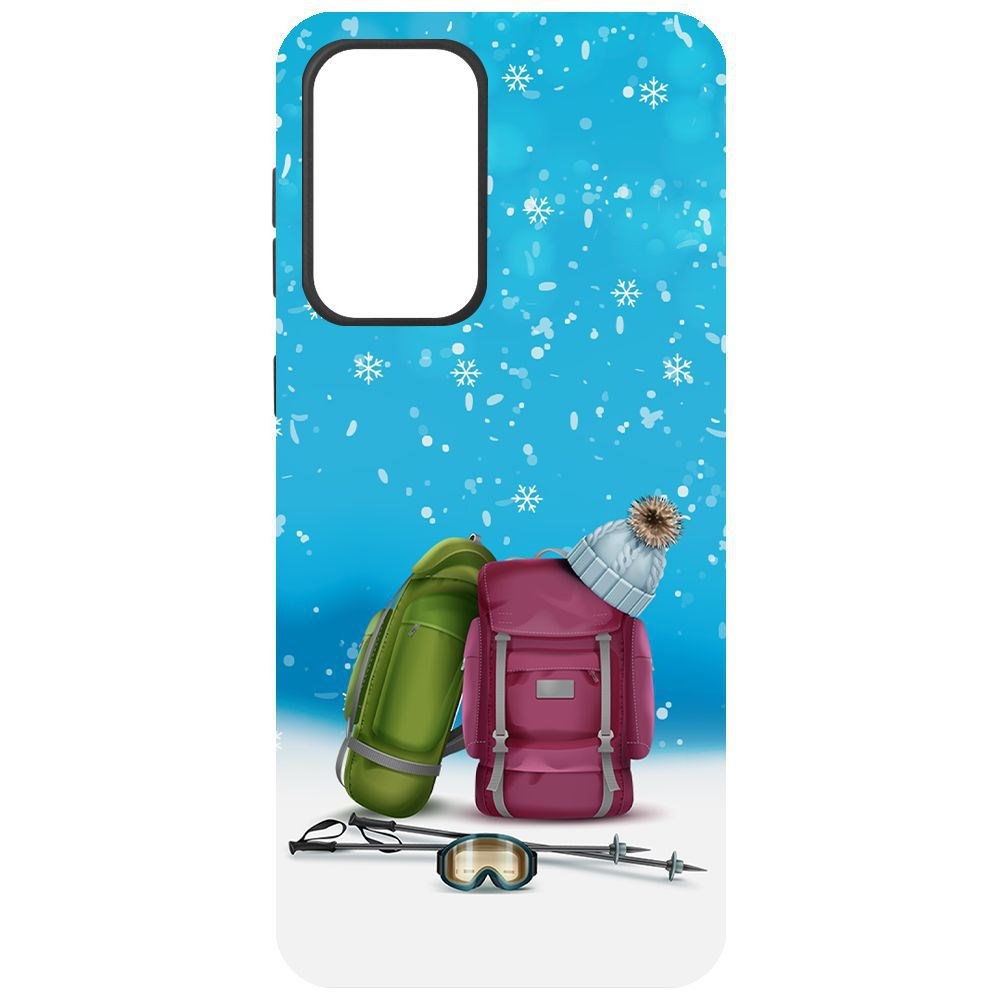 

Чехол-накладка Krutoff Софт Кейс Зимний отпуск для Samsung Galaxy A33 5G (A336) черный