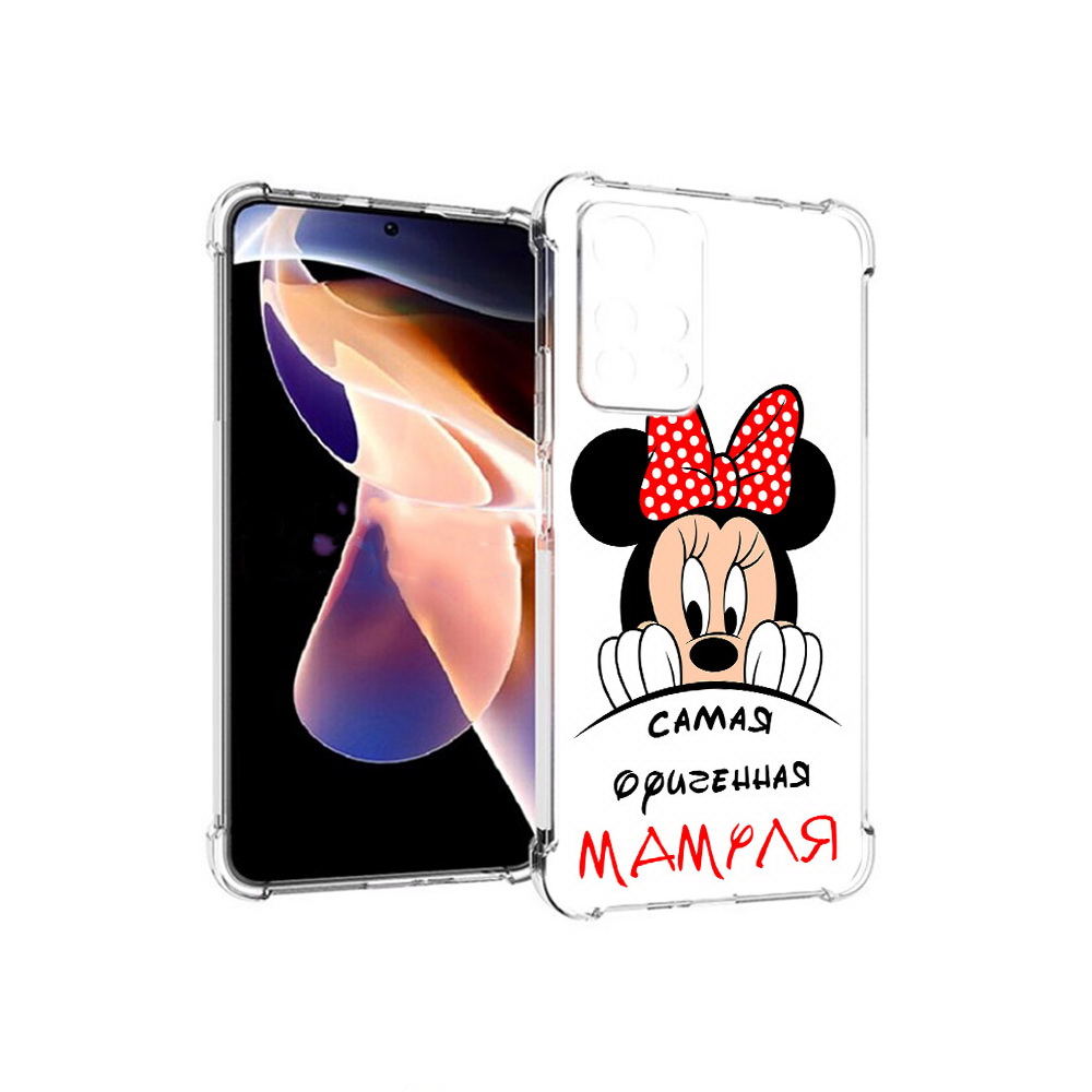 

Чехол MyPads Tocco для Xiaomi Redmi Note 11 Pro Самая лучшая мамуля Мини Маус, Прозрачный, Tocco