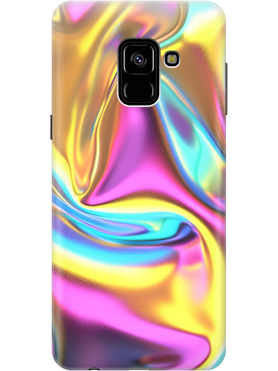

Силиконовый чехол на Samsung Galaxy A8 (2018) с принтом "Ультрафиолетовая абстракция", Прозрачный;желтый;фиолетовый, 716847531