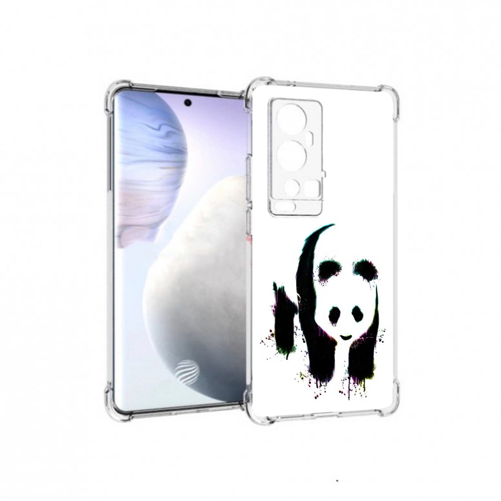 

Чехол MyPads Tocco для Vivo X60 Pro Plus панда в акварели, Прозрачный, Tocco