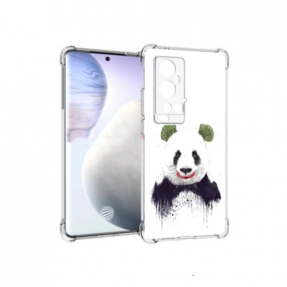 

Чехол MyPads Tocco для Vivo X60 Pro Plus панда джокер, Прозрачный, Tocco